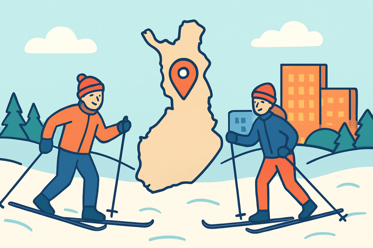 Hiihtoreitit Etelä-Suomessa – suosittuja kohteita